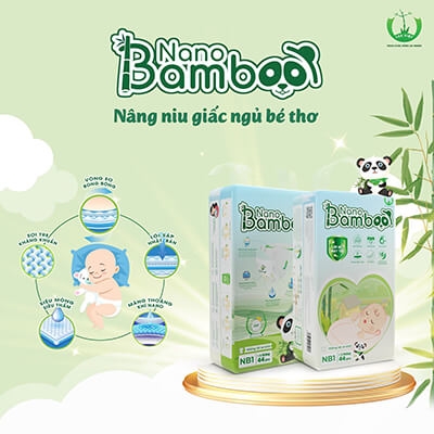 立ち上げたおむつブランド「Nano Bamboo」で完成したおむつのデザイン